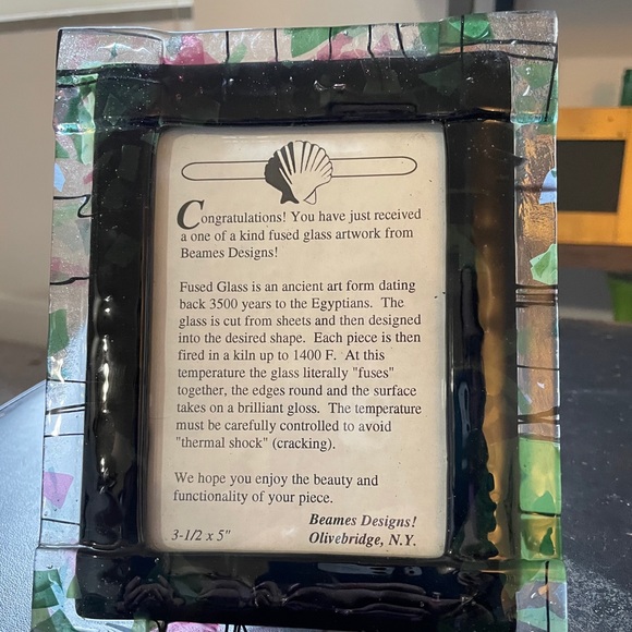Beames Designs Other - Fused Glass Frame by Beames Designs! for a 3.5”x5”
